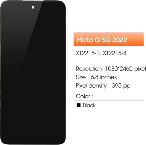 AGCUT ل Moto G 5G 2022 قطع غيار للشاشة ل Moto G 5G 2022 شاشة الكريستال السائل XT2213-1 XT2213-3 XT2213 LCD محول الأرقام الجمعية طقم تصليح in Kuwait