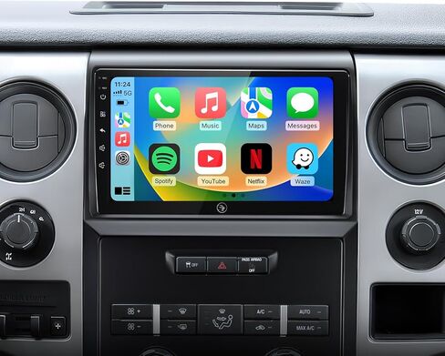 9 Inch Android Car Radio Stereo for Ford F150 2009-2012 Wireless CarPlay & Android Auto, 5G WiFi GPS Navigation, Bluetooth Touchscreen with Backup Camera in Kuwait