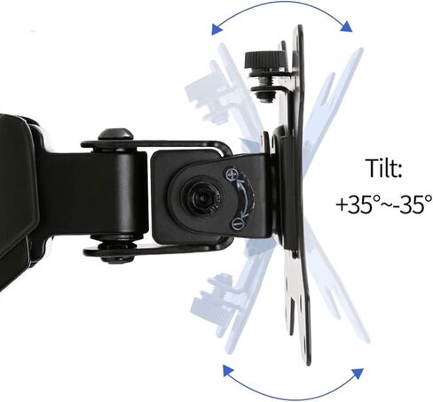 Monitor Arm Wall Mount Monitor Mount Bracket, Gas Spring Arm Monitor Bracket, Adjustable Monitor Bracket for 17-45 Inch LCD Led Screen Loading 2-12Kg Monitor Mount Arm in Kuwait