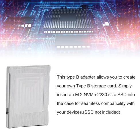 Pomya M.2 NVMe 2230 إلى النوع B محول 32 جيجا بايت في الثانية من سبائك الألومنيوم SSD، محول تخزين PCIe 4.0 لكاميرات R3 R5 R5C R1 R52، تصميم تبديد الحرارة in Kuwait