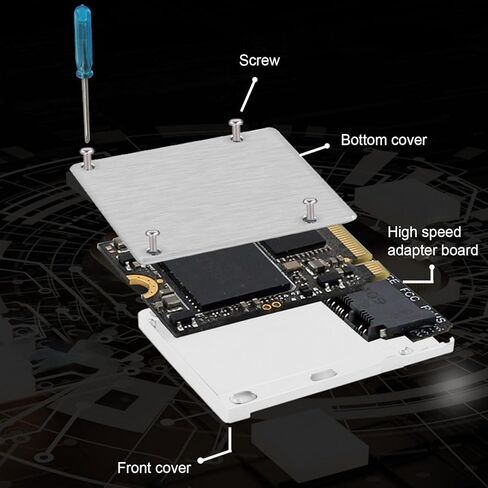 Pomya M.2 NVMe 2230 إلى النوع B محول 32 جيجا بايت في الثانية من سبائك الألومنيوم SSD، محول تخزين PCIe 4.0 لكاميرات R3 R5 R5C R1 R52، تصميم تبديد الحرارة in Kuwait