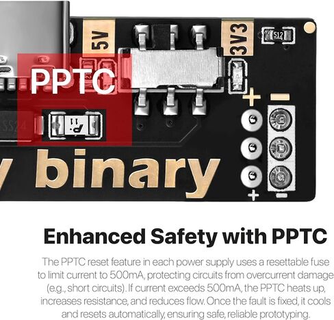 Lonely Binary Solderless Breadboard Power Supply Kit - 2X 830 Tie Points + 2X 400 Tie Points Boards, 4X USB-C Power Modules (3.3V/5V Switchable, 500mA Protection) for ESP32 STEM DIY Prototyping in Kuwait