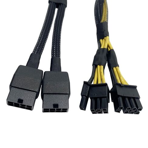 BestParts Mini 8 pin to mini 12+4 pin RTX 4090 4080 L20 L40 H100 GPU كابل الطاقة متوافق مع Dell PowerEdge R740 R740XD T550 T560 12.2 بوصة in Kuwait