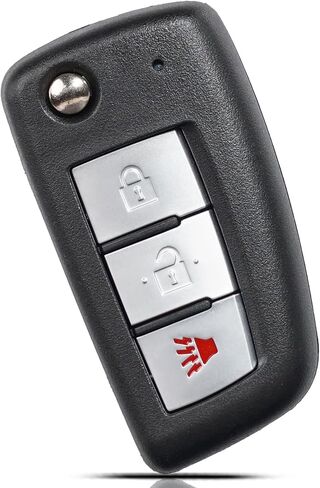 SUPALAND Flip Key Fob Replacement Fits for Nissan Rogue 2014 2015 2016 2017 2018 2019 2020 Keyless Remote Control Uncut Key FCC ID: CWTWB1G767 H0561-4BA1A 3 Button in Kuwait