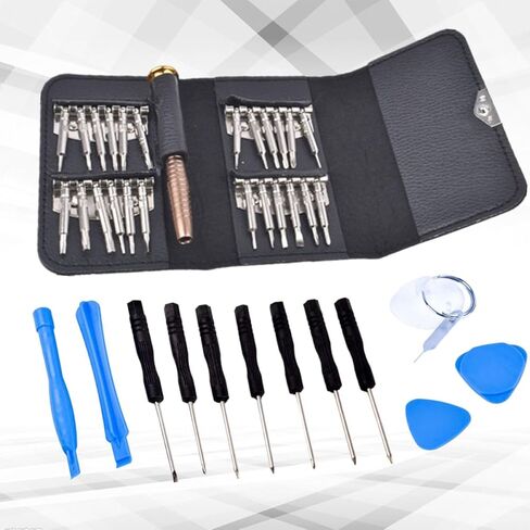 KALLORY 37pcs Phone Tablet Computer Repair Tool Kit, Precision Pry Disassembly Set with Screwdrivers for Electronics, Professional Repair Tools for Technicians and DIY Users Random Color in Kuwait