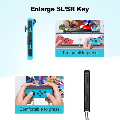 حزام معصم VOXAMINDALE لجهاز Switch Joycon (أسود) in Kuwait