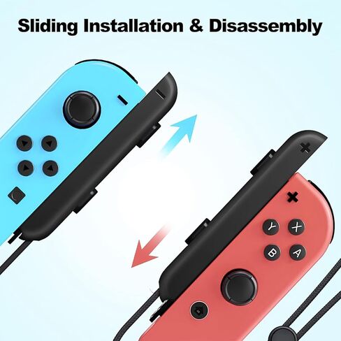 حزام معصم VOXAMINDALE لجهاز Switch Joycon (أسود) in Kuwait