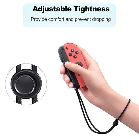 حزام معصم VOXAMINDALE لجهاز Switch Joycon (أسود) in Kuwait