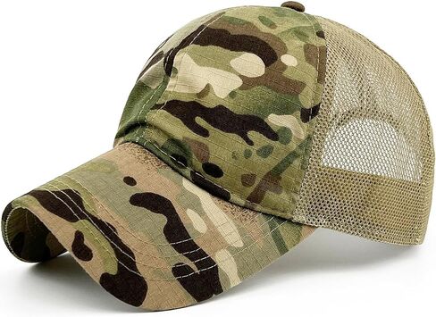 Loneshark Mens Tactical Camo Baseball Caps Womens Patriotic Operator Camouflage Baseball Hats in Kuwait