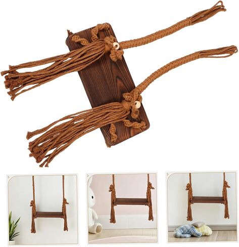 Swing Prop: Baby Photography Props Wooden Swing for Newborn Kids - Hanging Photoshoot Accessory for Infant Indoor and Outdoor Photography in Kuwait