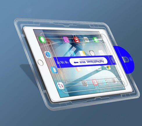 Kepuch Tempered Glass Screen Protector Transparent Compatible for iPad Mini 2019/Mini 5/Mini 5th Generation 7.9", with Auto-Alignment Tool in Kuwait