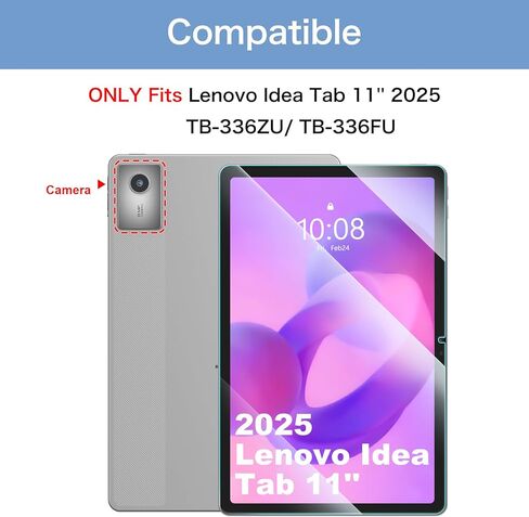 FINTIE 2 Pack Screen Protector for Lenovo Idea Tab 11" 2025/Tab M11/K11 LTE 11 Inch 2024 TB330/TB336, 9H Tempered Glass Screen Protector, HD Clear/Anti Scratch/Bubble Free in Kuwait