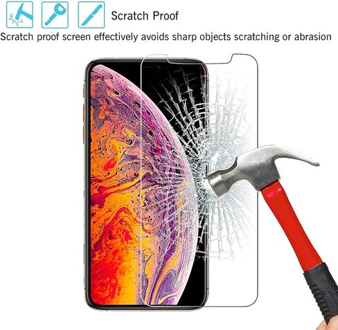 واقي شاشة من الزجاج المقسى لهاتف Enjoy 7، زجاج مقسى عالي الدقة لهاتف Huawei Enjoy 7 مضاد لبصمات الأصابع، عبوة واحدة in Kuwait