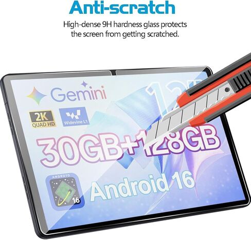 عبوتان من واقي الشاشة لجهاز FiryMid P108-A116C/SVITOO P12 Android Tablet مقاس 12 بوصة، طبقة زجاجية مقواة مقاومة للخدش عالية الدقة، حماية من السقوط، حساسة للمس، مضادة لبصمات الأصابع in Kuwait