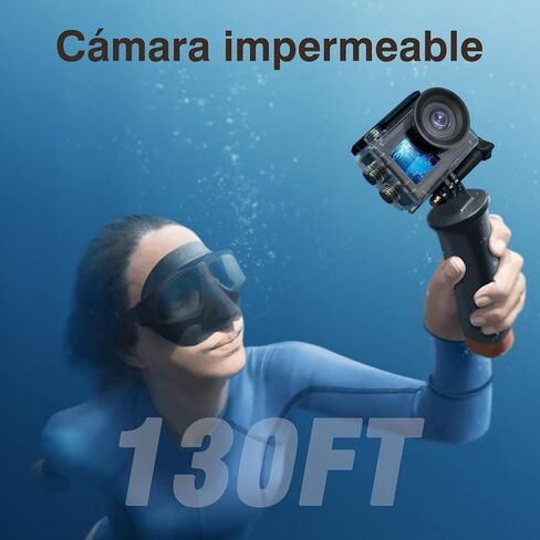 كاميرا Icefox Action 4K 60FPS تحت الماء مدعومة بتطبيق SnapPro، التحكم عن طريق الهاتف، تنزيل وتحرير فيديو الصور، كاميرا مقاومة للماء in Kuwait