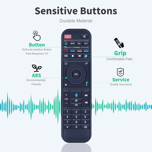 Replacement Remote Control for RC-200 SuperBox S4, S5, S6 Max, S5 Pro/Elite Ultra/Elite Pro+ Streaming Boxes in Kuwait