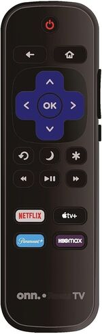OEM Replacement Remote Control for All ONN Roku TVs, No Pairing Required, Ready to Use with ONN Roku Smart 4K & UHD TVs【Not Compatible with Roku Stick or Box】- (Netflix/Apple TV+/Paramount+/HBO Max) in Kuwait