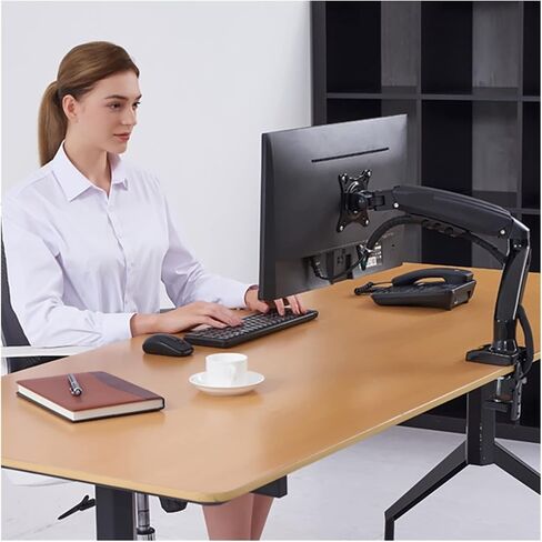 حامل شاشة، F80 سطح المكتب غاز زنبركي 17-30 بوصة LCD حامل شاشة LED حامل ذراع حامل عرض كامل الحركة تحميل 2-9 كجم in Kuwait