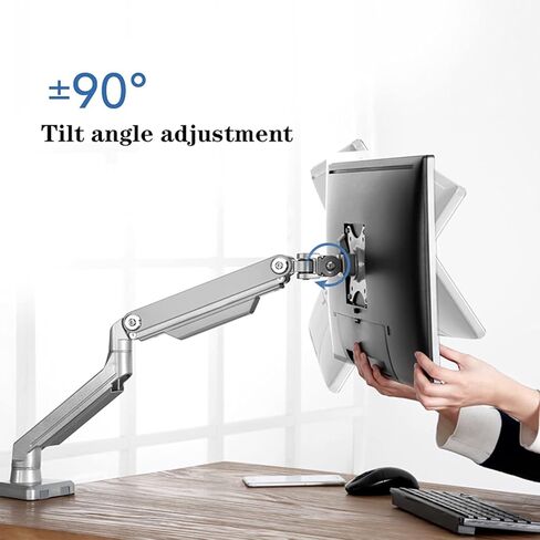 Monitor Desk Mount Monitor Mount Stand Single Arm Mechanical Spring Monitor Mount Adjustable Mount Desk Stand with Clamp and Grommet Base, Holds Up to 17.6Lbs Computer Mo in Kuwait