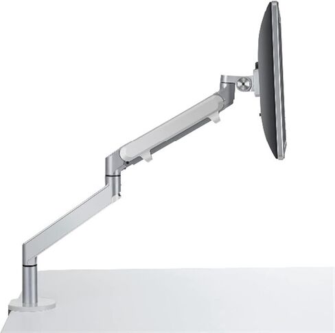 Monitor Arm Single Monitor Mount Bracket, Aluminum Height Adjustable Monitor Bracket, Gas Spring Monitor Desk Mount Stand for 17-32 Inch LCD Led Screen Monitor Mount Arm-Dark Gray in Kuwait