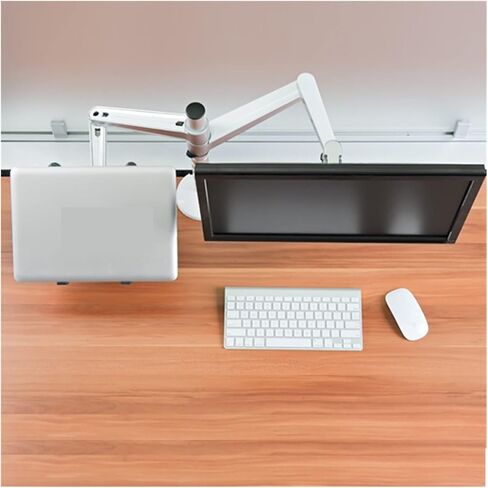 Screen Stand, Aluminum Alloy Display Stand Laptop Monitor Stand Dual Arm Monitor Desktop Bracket in Kuwait