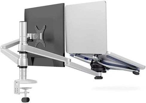Screen Stand, Aluminum Alloy Display Stand Laptop Monitor Stand Dual Arm Monitor Desktop Bracket in Kuwait