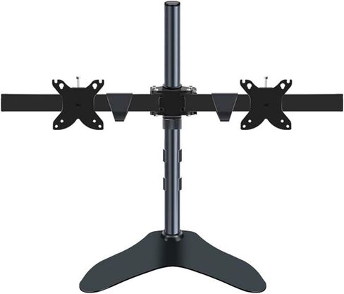 Desktop Dual Monitor Mount Arm with 360 Degree Full Motion and Heavy-Duty Base for 10-24 Inch Screens, Ergonomic Workspace Solution in Kuwait