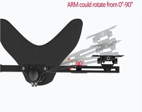 Desktop Dual Monitor Mount Arm with 360 Degree Full Motion and Heavy-Duty Base for 10-24 Inch Screens, Ergonomic Workspace Solution in Kuwait