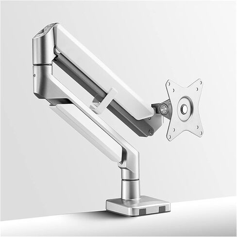 حامل شاشة بذراع متأرجح للمكتب مع حامل شاشة مزدوج للمكتب مع واجهة USB وحامل شاشة مع مشبك C وقاعدة جروميت لشاشات الكمبيوتر مقاس 17 بوصة - 32 بوصة بذراع واحد in Kuwait