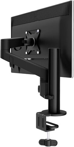 Monitor Desk Mount Column Type Monitor Stand Arm 15"-32" Single Monitor Desk Mount with Lifting Chute Black Aluminum Alloy Monitor Mount Stand, Holds Up to 22Lbs Computer in Kuwait