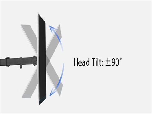 Screen Stand, Full Motion 360 Degree Single Monitor Holder Desktop Stand 10"-27" LCD Led Monitor Mount Arm Loading 9.9Kgs Each Head in Kuwait