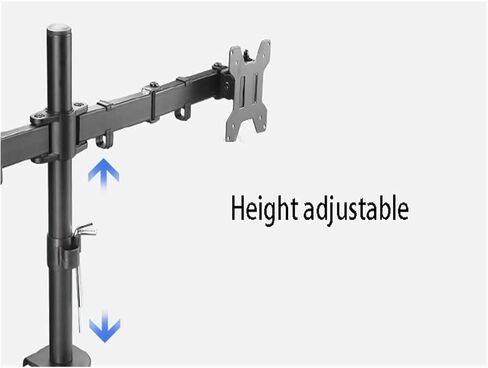 Screen Stand, Full Motion 360 Degree Single Monitor Holder Desktop Stand 10"-27" LCD Led Monitor Mount Arm Loading 9.9Kgs Each Head in Kuwait
