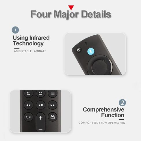 Upgrade Voice Remote Replacement Stick TV 3rd Gen L5B83G, Compatible for 2nd/ 3rd Gen Smart TVs Stick, Fit for TVs Cube 1st Gen/Later, Stick Lite/4K Max/Bundle 2nd Gen and Later(with 2 Bateries) in Kuwait