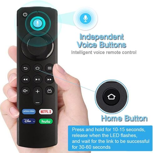 Upgrade Voice Remote Replacement Stick TV 3rd Gen L5B83G, Compatible for 2nd/ 3rd Gen Smart TVs Stick, Fit for TVs Cube 1st Gen/Later, Stick Lite/4K Max/Bundle 2nd Gen and Later(with 2 Bateries) in Kuwait