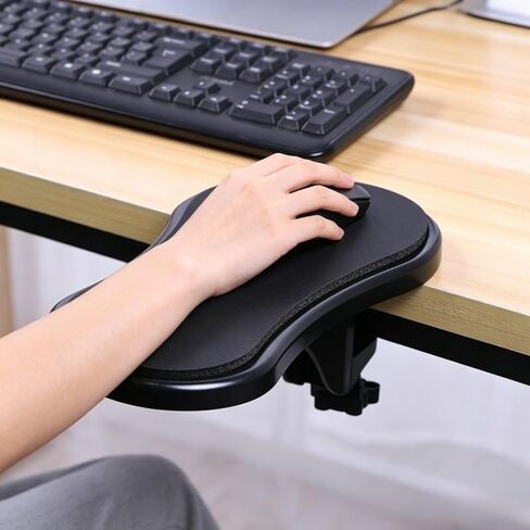 [1 Pack] 180° Adjustable Desk Extender for Monitor & Typing, Ergonomic Arm Rest Support with Non-Slip Base, Heavy Duty Desktop Extension Tray for Gaming, Office & Study, Foldable Wrist Rest in Kuwait