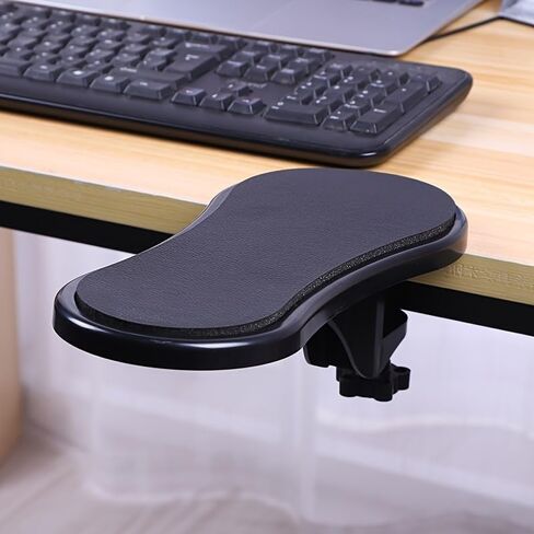 [1 Pack] 180° Adjustable Desk Extender for Monitor & Typing, Ergonomic Arm Rest Support with Non-Slip Base, Heavy Duty Desktop Extension Tray for Gaming, Office & Study, Foldable Wrist Rest in Kuwait