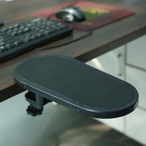 [1 Pack] 180° Adjustable Desk Extender for Monitor & Typing, Ergonomic Arm Rest Support with Non-Slip Base, Heavy Duty Desktop Extension Tray for Gaming, Office & Study, Foldable Wrist Rest in Kuwait