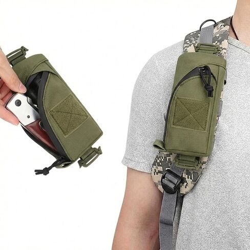 حقيبة حزام كتف تكتيكية، حقيبة إكسسوارات يومية متوافقة مع MOLLE مع سحاب، لتنظيم معدات حقيبة الظهر والاستخدام الخارجي in Kuwait