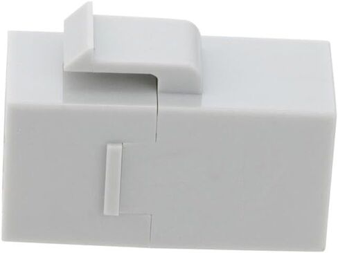 NavePoint CAT6 UTP Inline Keystone Coupler, RJ45 Female to RJ45 Female, Snap-in, 25 Pack, Gray in Kuwait