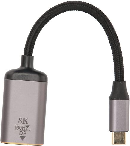 محول USB C إلى DisplayPort من SUNGOOYUE، محول USB C من سبائك الألومنيوم ذكر إلى أنثى 8K 30 هرتز 4K 144 هرتز HDR، مع تيار متعدد MST لجهاز عرض شاشة الكمبيوتر المحمول والكمبيوتر اللوحي in Kuwait