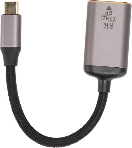 محول USB C إلى DisplayPort من SUNGOOYUE، محول USB C من سبائك الألومنيوم ذكر إلى أنثى 8K 30 هرتز 4K 144 هرتز HDR، مع تيار متعدد MST لجهاز عرض شاشة الكمبيوتر المحمول والكمبيوتر اللوحي in Kuwait