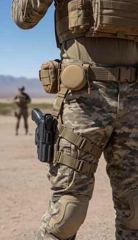 حامل أكياس النيكوتين التكتيكي MOLLE - يمكن أن يتوافق ZYN - يناسب علبة واحدة - متوافق مع الحزام والسترة - أسمر - القوات الجوية البحرية للجيش - حقيبة كوردورا مستديرة قابلة للربط مع سحاب in Kuwait