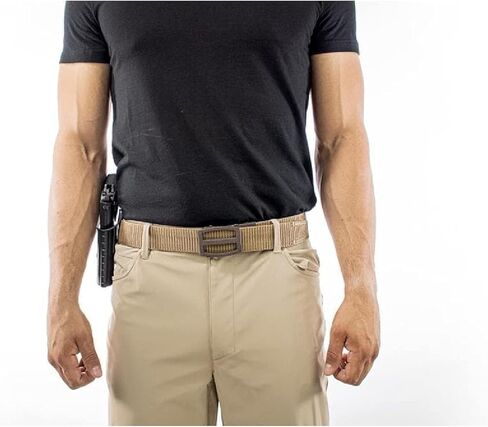 حزام السقاطة EDC للرجال من Nexbelt | حزام Titan Coyote مقاس 1.5 بوصة [38 مم] من النايلون المقوى مقطوع حسب المقاس - حزام تكتيكي قابل للتعديل بشكل دقيق، حزام Riggers، سقاطة حزام رجالي in Kuwait