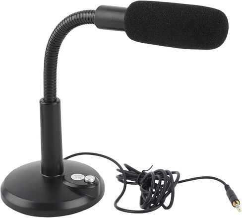 SUNGOOYUE MicrophoneWired MicrophoneComputer Microphone, Wide Compatibility 360 Degree Directional Pickup Computer Microphone High Sensitivity Computer MicrophoneWireless Lavalier (3.5mm) in Kuwait