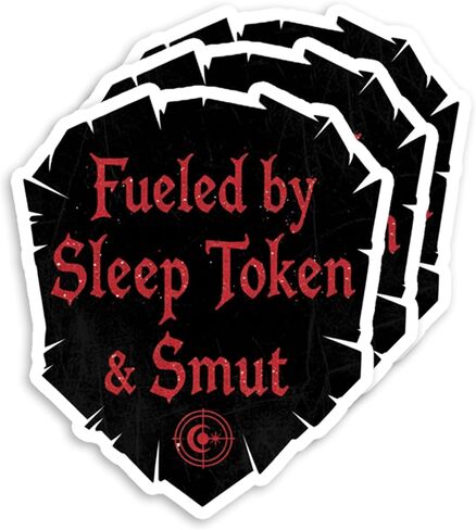 Sleep Token Sticker - Waterproof Vinyl Fun Stickers for Adults, Water Bottle and Laptop Decals, Durable Vinyl Waterproof Sticker (3PCS, 3") in Saudi Arabia