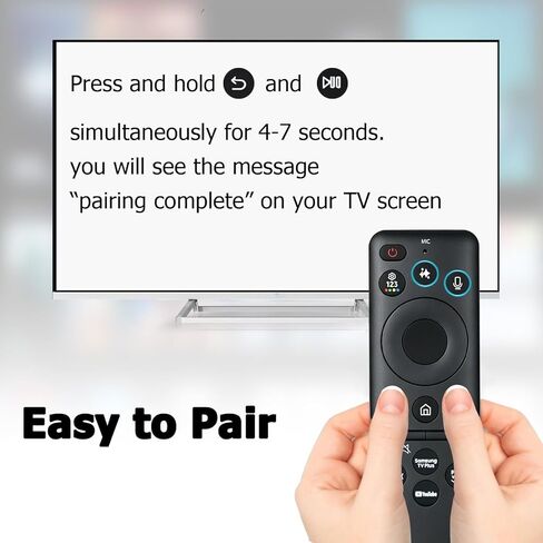 New BN59-01480A TM2360E Solar Smart AI Voice Remote, Rechargeable Solar Cell & USB-C Charging Bluetooth Remote Control, Compatible with Samsung 2023-2025 Neo QLED/OLED Smart TVs - Black in Kuwait