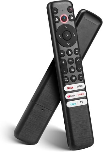 Voice Remote Replacement for TCL Google TV Remote Control, Compatible with TCL QM8/QM7/S5/S4/S3/Q7/Q6/Q5 Series TV, for 4K UHD HDR LED QLED QD-Mini LED Full-HD Smart TVs (Not Fit for Roku TV) in Kuwait