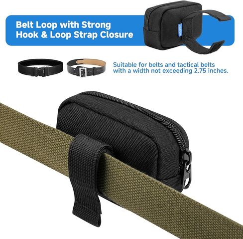 Xxerciz Duty Belt Gloves Pouch, Latex Disposable Glove Holder with Double Pockets Holds 2 to 3 Pairs of Gloves, Waist Bag for Police Officer Law Enforcement Personnel Security Firefighter in Kuwait