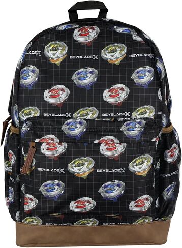حقيبة ظهر INTIMO BeybladeX بتصميم شبكي من Allover Beyblade Spinner مقاس 16 بوصة مع أشرطة قابلة للتعديل in Kuwait