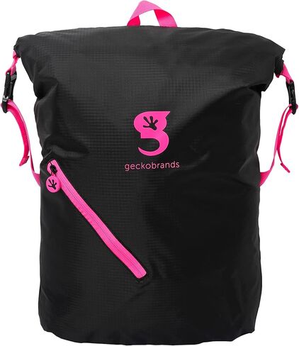 geckobrands Hybrid Lightweight Backpack - Gym, Hiking, and Travel Bag with Front Zipper Pocket, Durable and Versatile (Navy/Blue) in Saudi Arabia